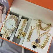 Women's Watch Jewelry 5-piece Set New Quartz