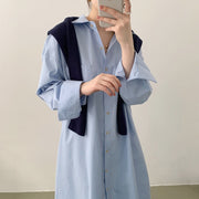 All-matching Long Shirt Dress