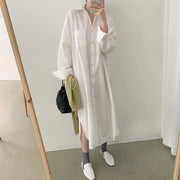 All-matching Long Shirt Dress